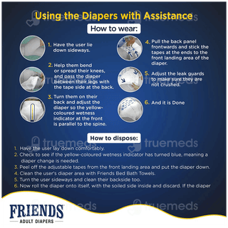Friends Economy Adult Diaper Large 10 Pieces