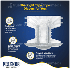 Friends Economy Adult Diaper Large 10 Pieces