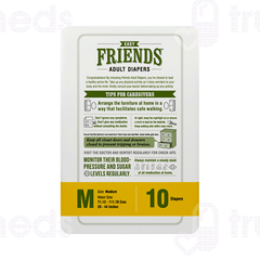 Friends Easy Adult Diaper Medium 10 Pieces