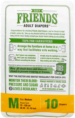 Friends Easy Medium Adult Diapers 10
