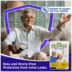 Friends Easy Medium Adult Diapers 10