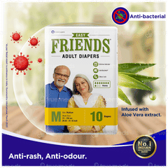 Friends Easy Medium Adult Diapers 10
