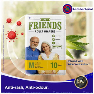 Friends Easy Medium Adult Diapers 10