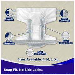 Friends Easy Medium Adult Diapers 10