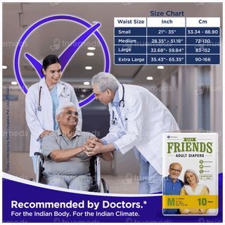 Friends Easy Medium Adult Diapers 10