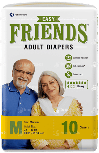 Friends Easy Medium Adult Diapers 10