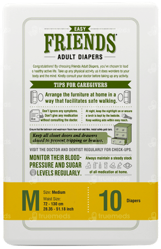 Friends Easy Medium Adult Diapers 10