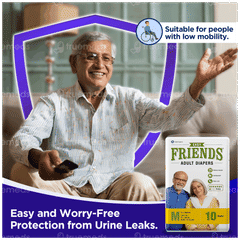 Friends Easy Medium Adult Diapers 10
