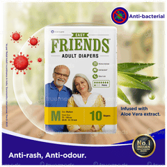 Friends Easy Medium Adult Diapers 10
