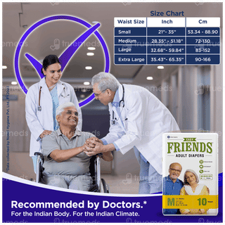 Friends Easy Medium Adult Diapers 10