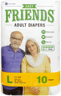 Friends Easy Large Adult Diapers 10