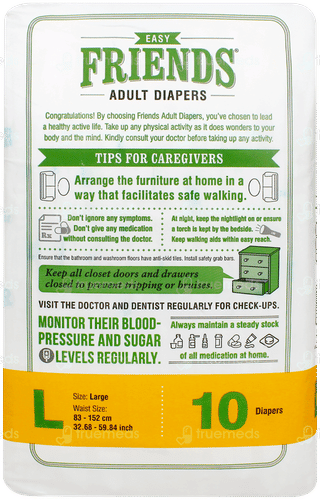 Friends Easy Large Adult Diapers 10