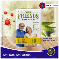 Friends Easy Large Adult Diapers 10