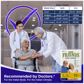 Friends Easy Large Adult Diapers 10