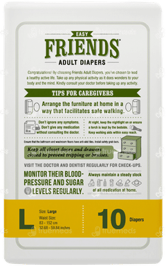 Friends Easy Large Adult Diapers 10