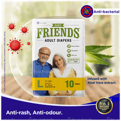 Friends Easy Large Adult Diapers 10