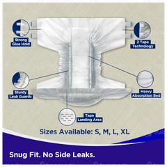 Friends Easy Large Adult Diapers 10
