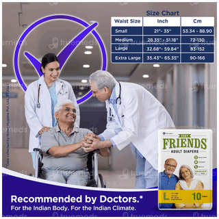 Friends Easy Large Adult Diapers 10