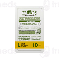Friends Easy Large Adult Diapers 10 Friends Easy Large Adult Diapers 10