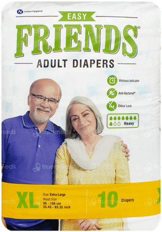 Friends Easy Extra Large Adult Diapers 10