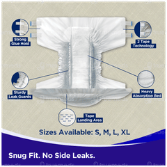Friends Easy Extra Large Adult Diapers 10