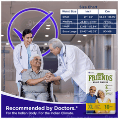 Friends Easy Extra Large Adult Diapers 10