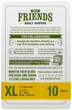Friends Easy Extra Large Adult Diapers 10