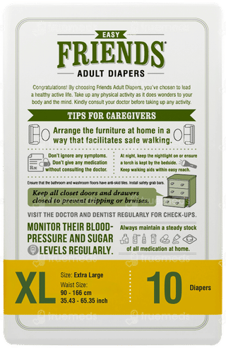 Friends Easy Extra Large Adult Diapers 10
