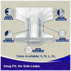 Friends Easy Extra Large Adult Diapers 10