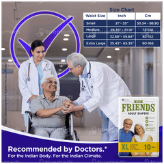Friends Easy Extra Large Adult Diapers 10
