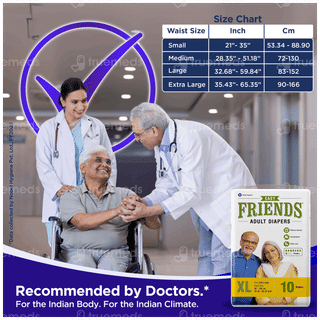 Friends Easy Extra Large Adult Diapers 10