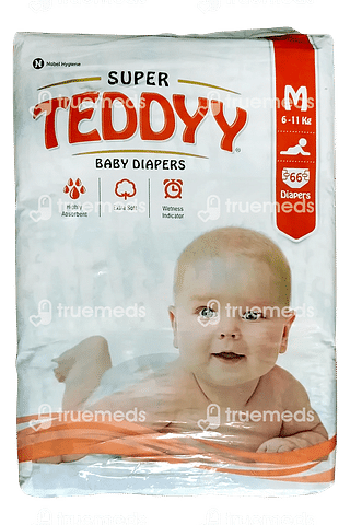 Teddyy Super Baby Medium Diaper 66