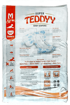 Teddyy Super Baby Medium Diaper 66