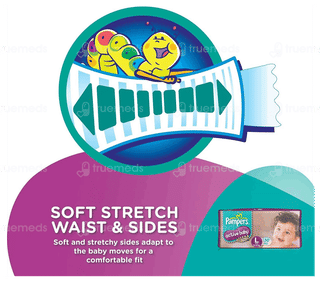 Pampers Active Baby Large 9 To 14Kg Diapers 50