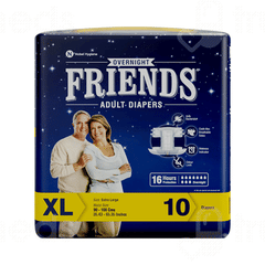 Friends Overnight Xl Adult Diaper 10 Friends Overnight Xl Adult Diaper 10