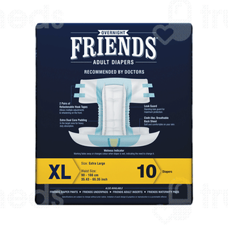 Friends Overnight Xl Adult Diaper 10