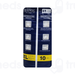 Friends Overnight Xl Adult Diaper 10