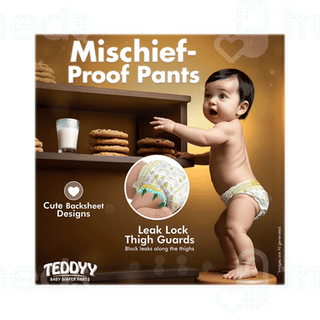 Teddyy Easy Baby Pants Large Diaper 30