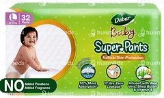 Dabur Baby Super Pants Large 9 To 14 Kg Pack Of 32