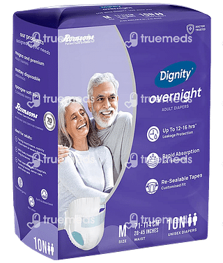 Dignity Overnight Adult Diaper Medium 10