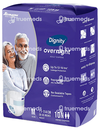 Dignity Overnight Adult Diaper Medium 10