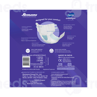 Dignity Overnight Adult Diaper Medium 10