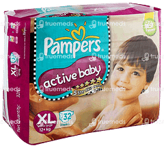 Pampers Active Baby Extra Large Diapers 32