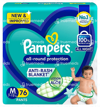 Pampers All Round Protection Medium Diaper 76