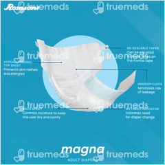 Dignity Magna Medium Unisex Adult Diapers 10