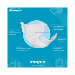 Dignity Magna Medium Unisex Adult Diapers 10