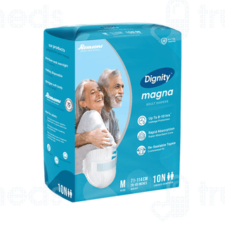 Dignity Magna Medium Unisex Adult Diapers 10