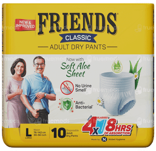 Friends Classic New & Improved Large Adult Dry Pants 10
