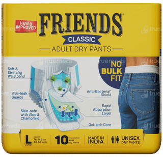 Friends Classic New & Improved Large Adult Dry Pants 10