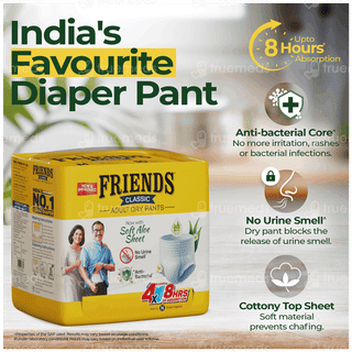 Friends Classic New & Improved Large Adult Dry Pants 10